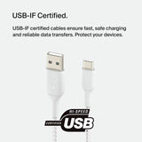 Belkin USB C to USB A braided cable 1m 15W - British product