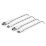 Belkin USB-C to USB-A cable two pack 1m white, UK version