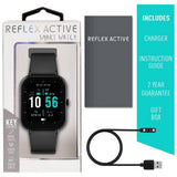 Reflex Nexus Active Black smart watch one size, imported from the UK