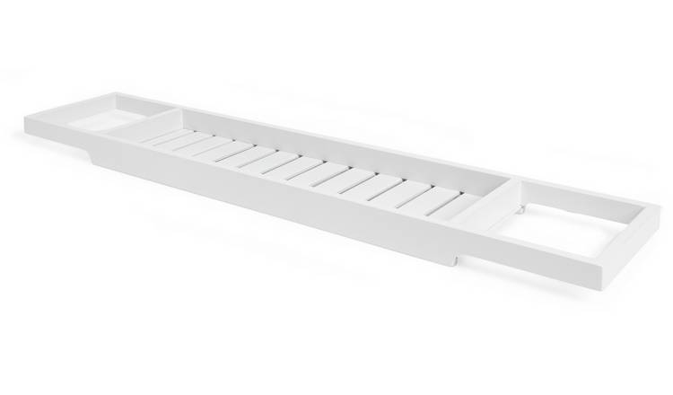 Habitat bamboo bath bridge white, imported from the UK