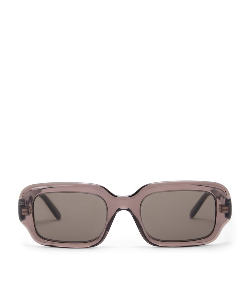 LOEWE acetate rectangular slim sunglasses made in Italy, UK version