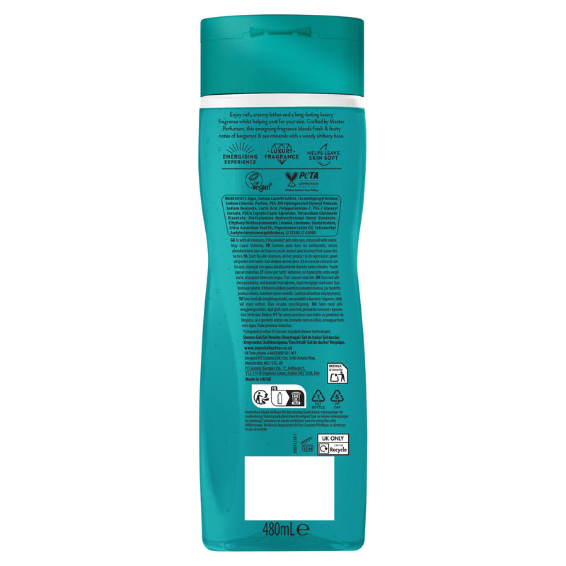 Imperial Leather Bergamot & Sea Minerals body wash 480ml - British product