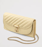 Jimmy Choo Curve chain wallet with monogram, imported from the UK