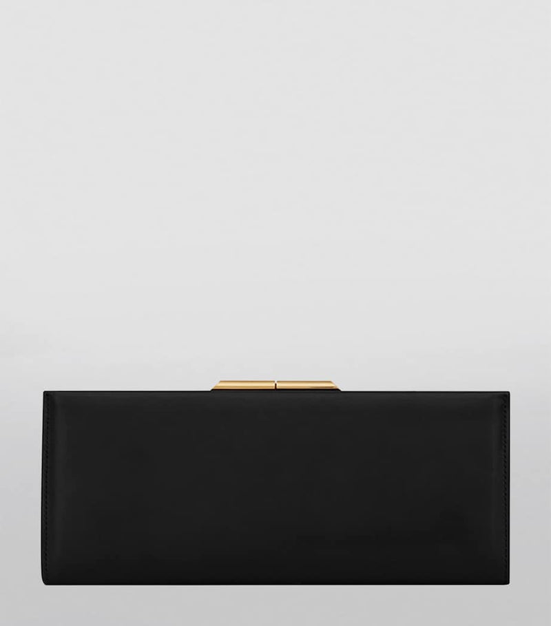 Saint Laurent leather clutch bag with chain strap - British product