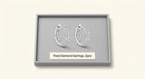 Cartier Juste un Clou earrings white gold diamonds, imported from the UK