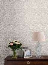 Next Laura Ashley Dove Grey Annecy A4 Wallpaper Sample- Buy online at McGrocer