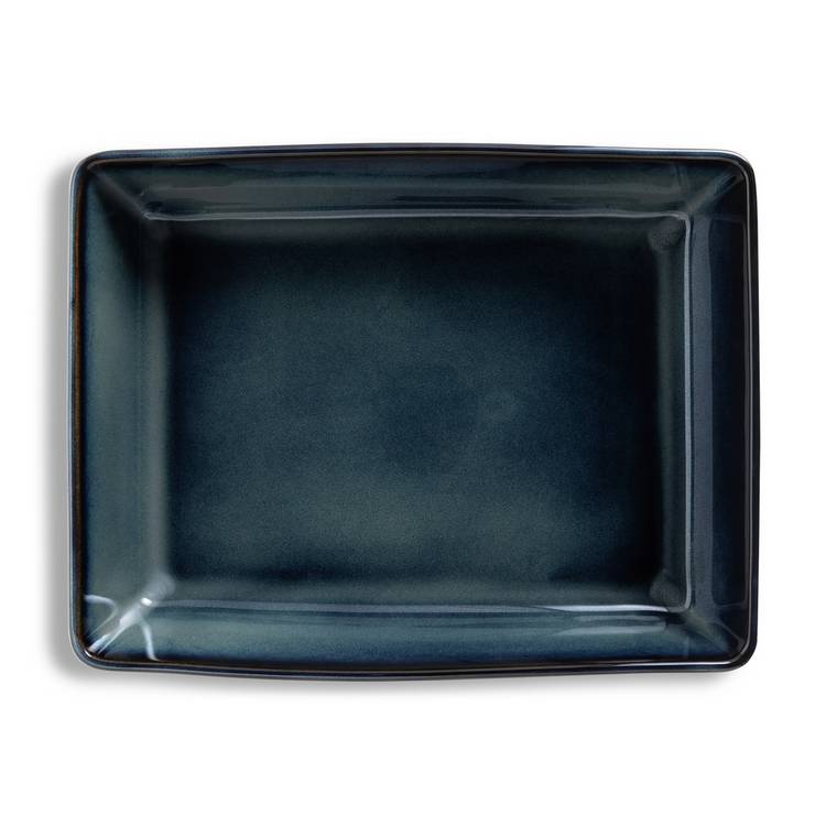 Habitat reactive stoneware roaster navy 33cm - British product