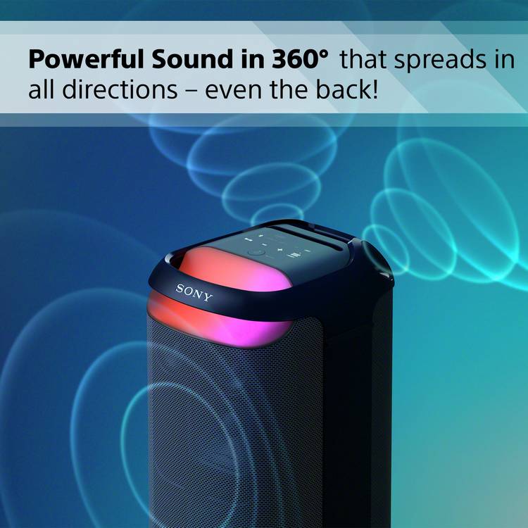 Sony SRS-XV800 Bluetooth party speaker black, UK version