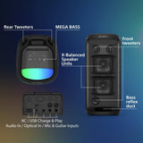 Sony SRS-XV800 Bluetooth party speaker black, UK version