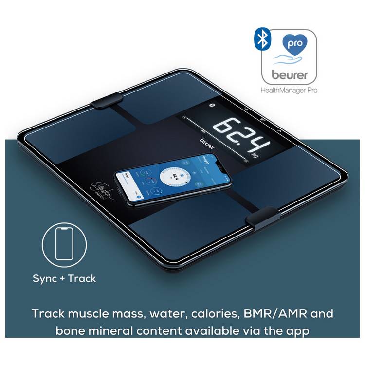 Beurer smart analyser scale black (British brand)
