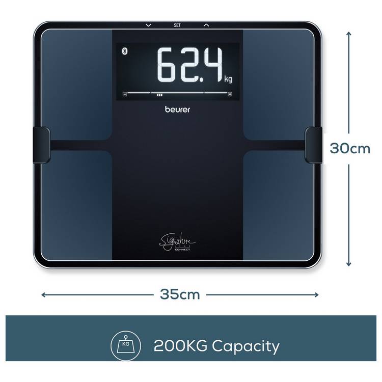 Beurer smart analyser scale black (British brand)