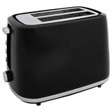 Cookworks Textures Selcey 2 slice toaster black (British brand)
