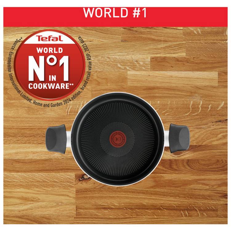 Tefal Titanium Force non-stick stewpot 24cm, imported from the UK