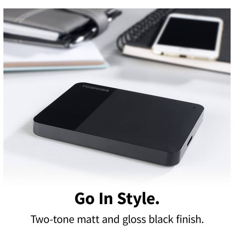 Toshiba Canvio Ready 2TB portable hard drive, imported from the UK