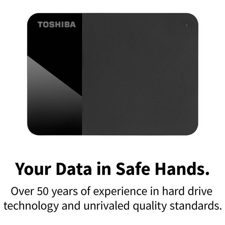 Toshiba Canvio Ready 2TB portable hard drive, imported from the UK
