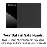 Toshiba Canvio Ready 2TB portable hard drive, imported from the UK