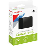 Toshiba Canvio Ready 2TB portable hard drive, imported from the UK