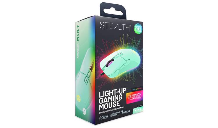 STEALTH gaming mouse Mint USB RGB, imported from the UK