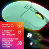 STEALTH gaming mouse Mint USB RGB, imported from the UK