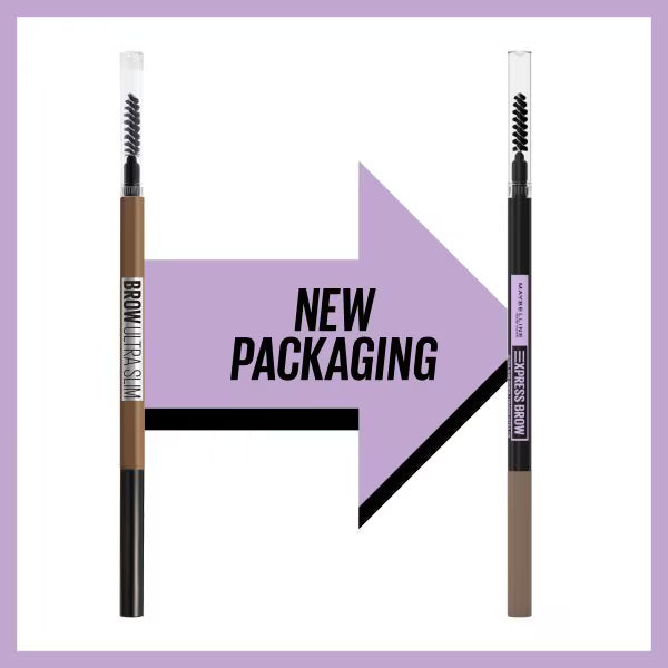 Maybelline Brow Ultra Slim eyebrow pencil Medium Brown, imported from the UK