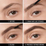 Maybelline Brow Ultra Slim eyebrow pencil Medium Brown, imported from the UK