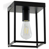 Argos Home flush ceiling light black 23x18cm (British brand)