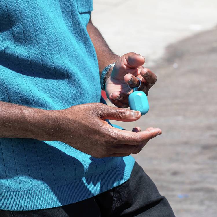 JLab JBuds Mini true wireless earbuds Aqua, imported from the UK