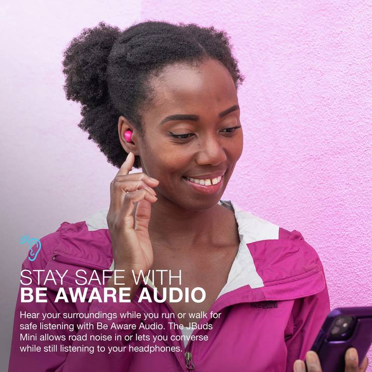 JLab JBuds Mini true wireless earbuds pink, UK version