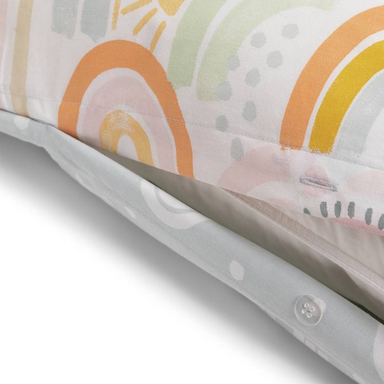 Habitat pastel rainbow reversible bedding set single, UK version