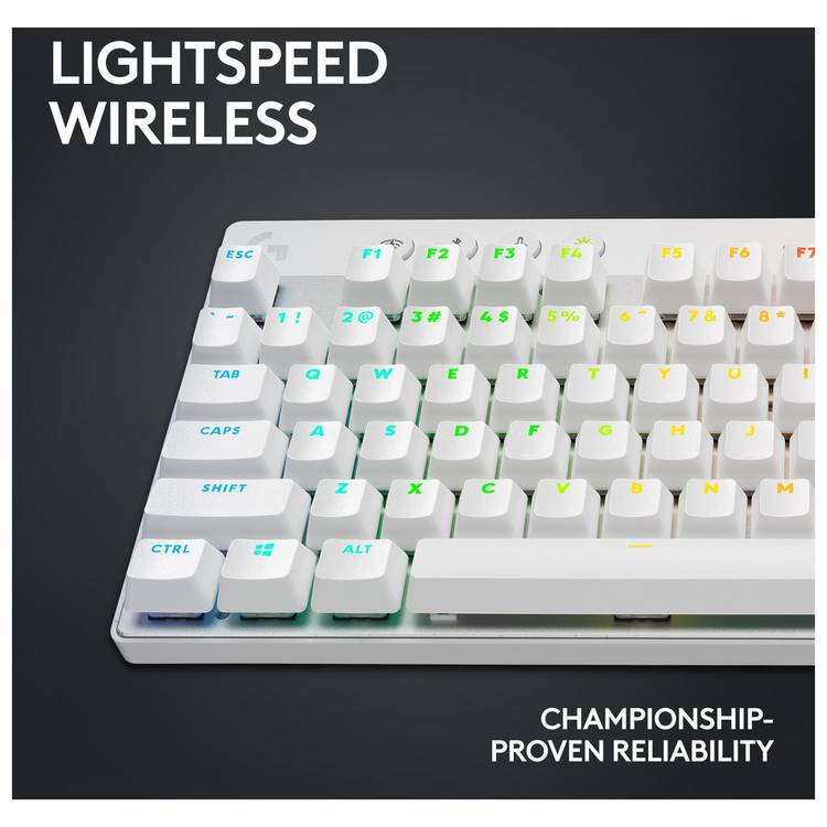 Logitech PRO X TKL wireless gaming keyboard white, imported from the UK