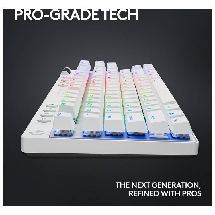Logitech PRO X TKL wireless gaming keyboard white, imported from the UK