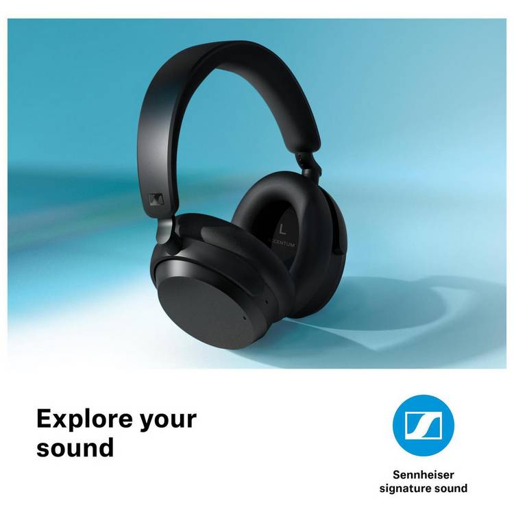 Sennheiser ACCENTUM wireless over-ear headphones black, imported from the UK