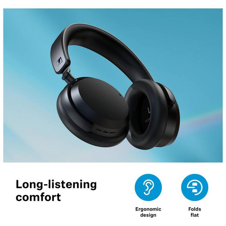 Sennheiser ACCENTUM wireless over-ear headphones black, imported from the UK