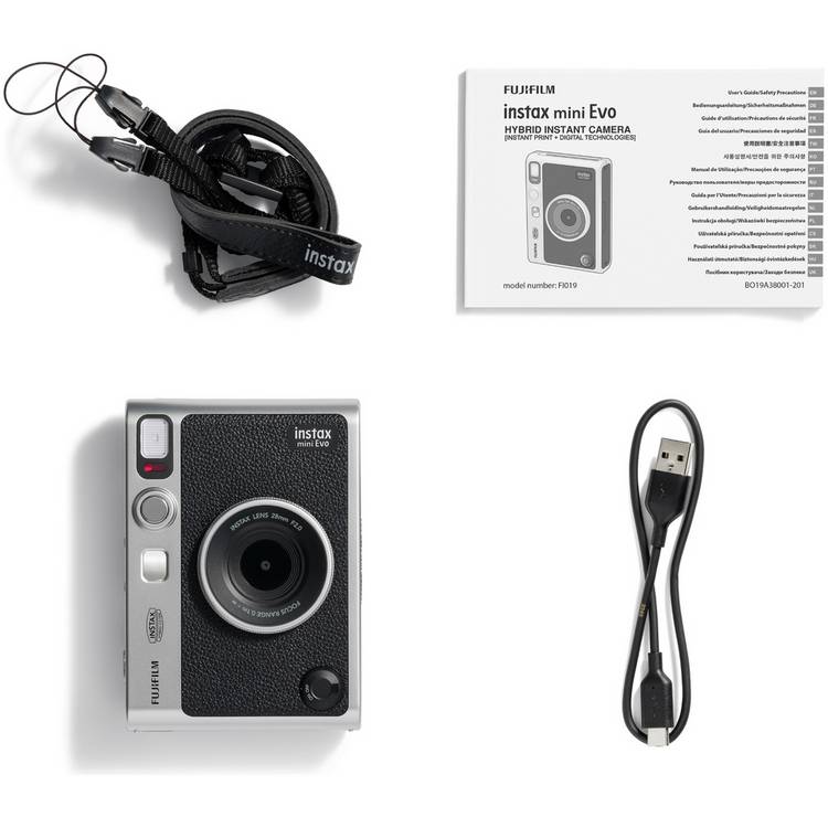 instax mini Evo instant camera black (Type C), imported from the UK