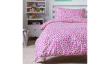 Argos Home pink leopard print bedding set single (British brand)