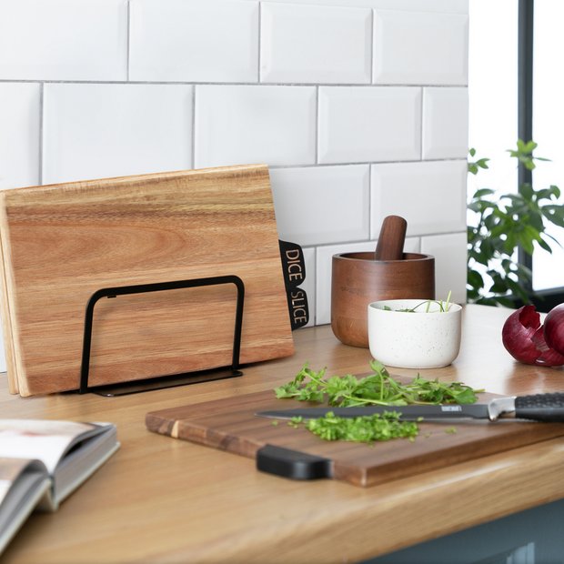Habitat acacia wood butcher board pack of 3, UK version