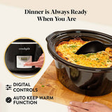 Crockpot black digital slow cooker 3.5L (British brand)