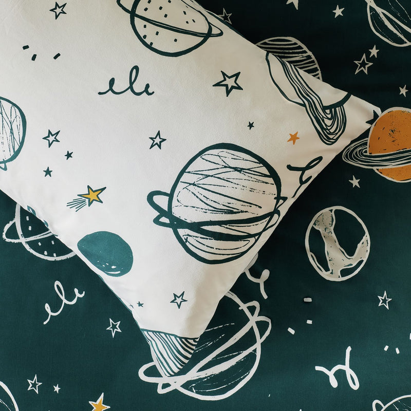 Habitat Cotton Planets Blue Kids Bedding Set - Single