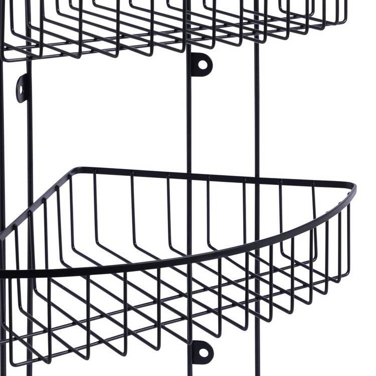 Argos Home 3 tier corner shower caddy black (British brand)