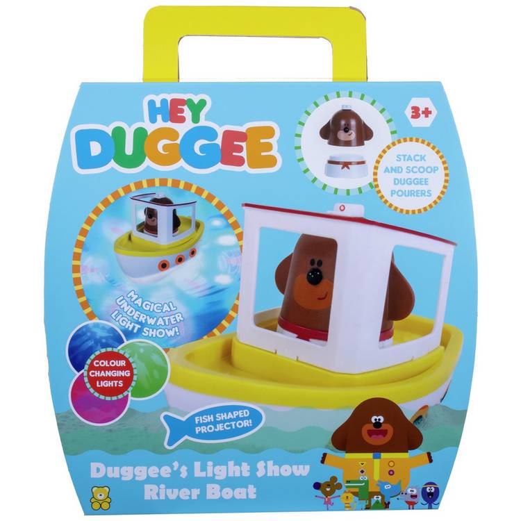 Hey Duggee lightshow river boat bath toy (British brand)