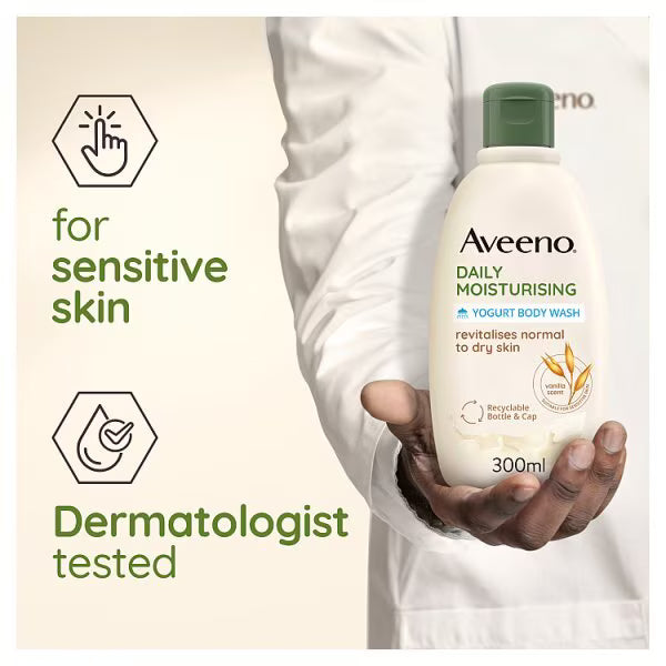 Aveeno Vanilla & Oats Body Wash 300ml - British product
