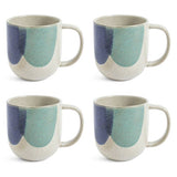 Habitat multicoloured stoneware mugs set of 4 - British product