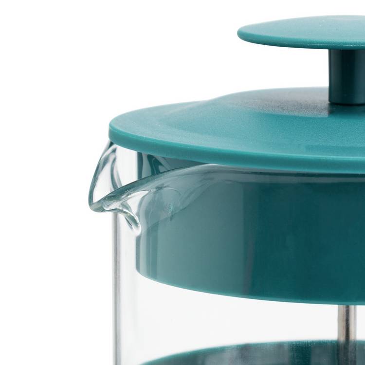 Habitat 8 cup 1L cafetiere teal plastic glass, UK version