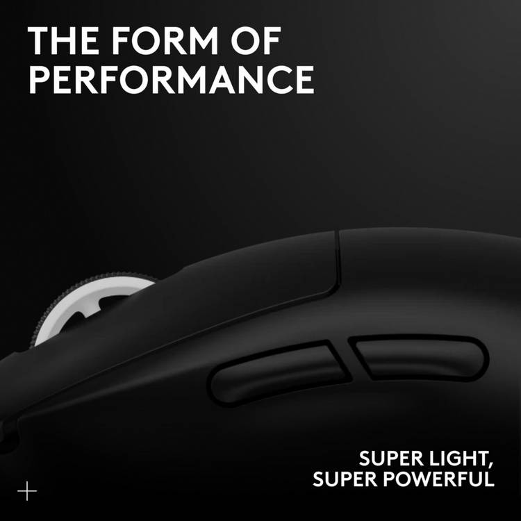 Logitech G PRO X Superlight 2 wireless gaming mouse black - British product