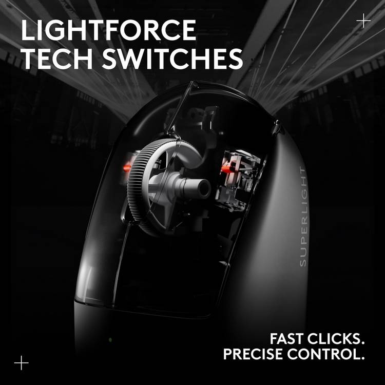 Logitech G PRO X Superlight 2 wireless gaming mouse black - British product