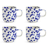Habitat Jackson set of 4 blue mugs 280ml, UK version