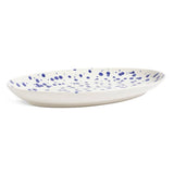 Habitat blue stoneware platter 40x28cm - UK version