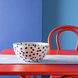 Habitat stoneware salad bowl blue 22cm - British product