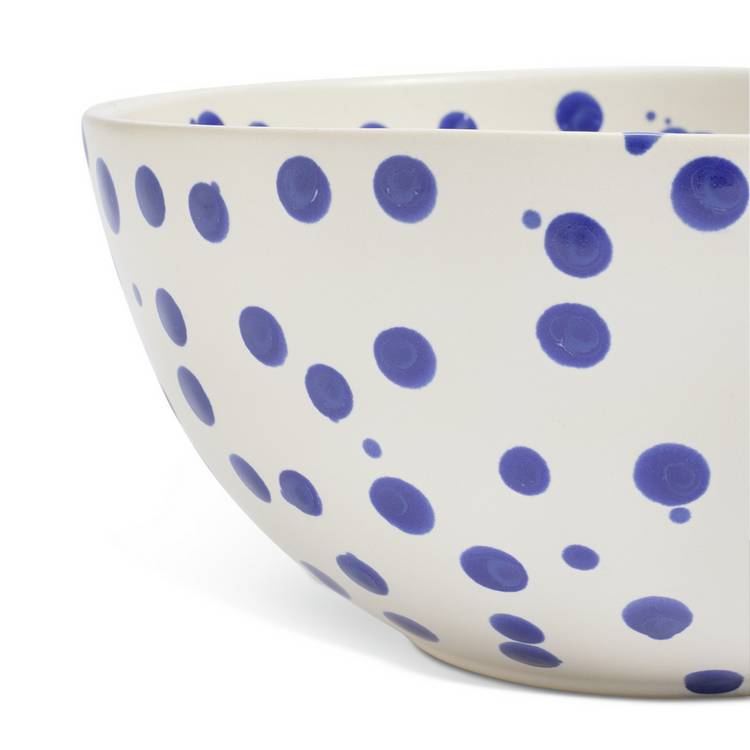 Habitat stoneware salad bowl blue 22cm - British product