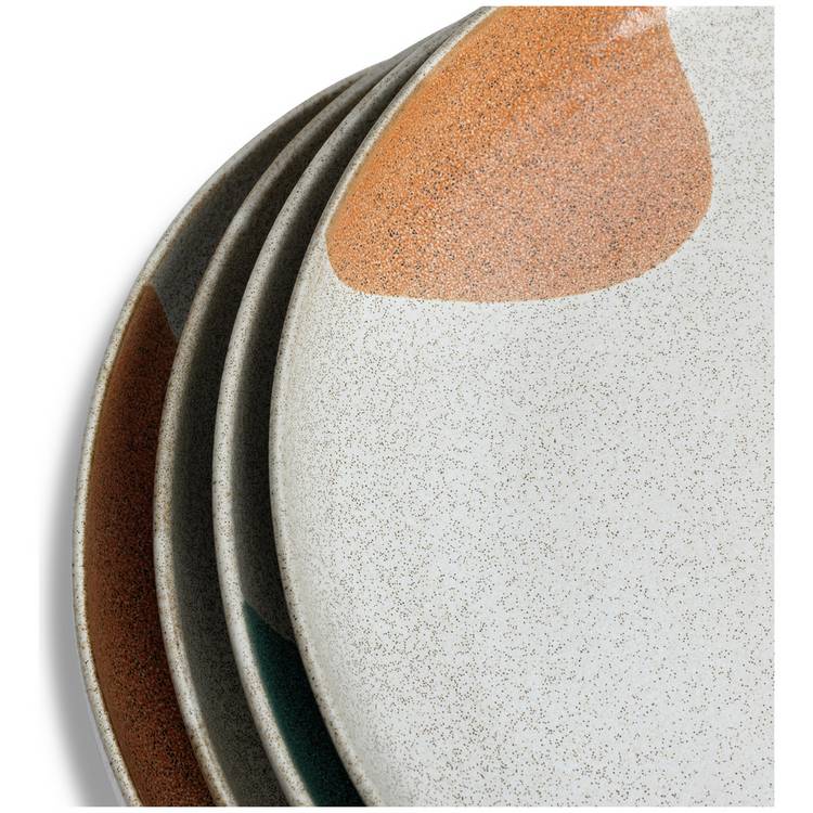 Habitat Recast stoneware dinner plates set of 4, UK version